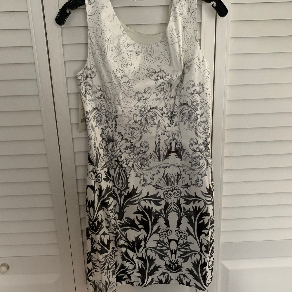 BNWT Cluny Sz 10 Black/White/Gray Dress